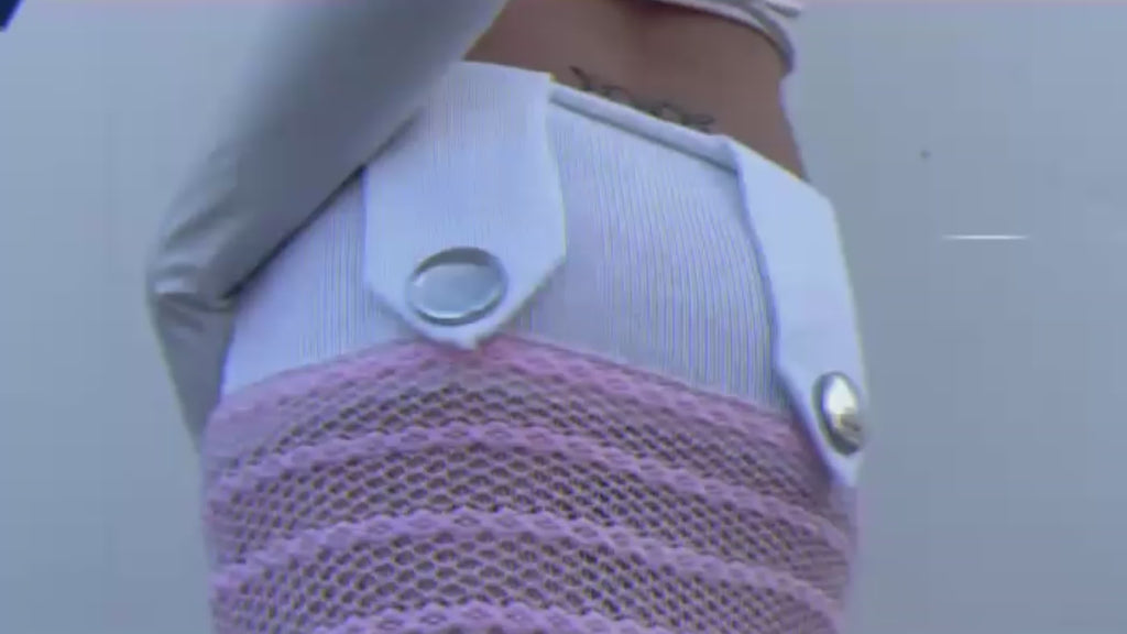 LEYLI SKIRT PINK AND WHITE